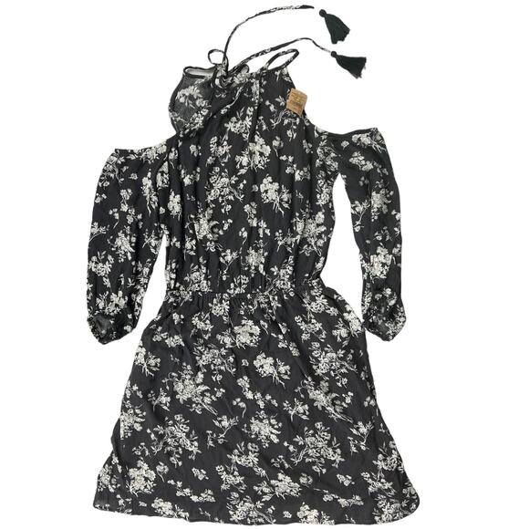 NWT American Eagle Outfitters Sun dress Womans Sz S Gary Floral Keyhole Tassel - Picture 3 of 11